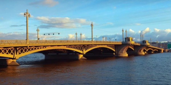 Благовещенский мост в Санкт Петербурге. История, где находится на карте, ближайшее метро, архитектор