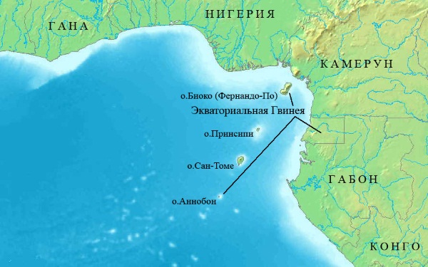 Гвинейский залив. Где находится на карте мира. Круизы, туры, курорты, отели