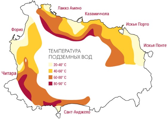 Искья. Отели с термальными источниками и лечение 3, 4, 5 звезд, расположение. Туры, цены 2023