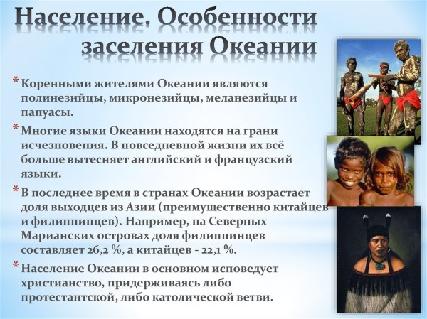 Океания на карте мира. Фото, острова, границы, страны: список. Описание континента