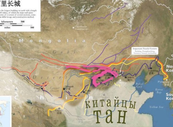 Великая китайская стена на карте мира. Длина, ширина, факты истории, фото