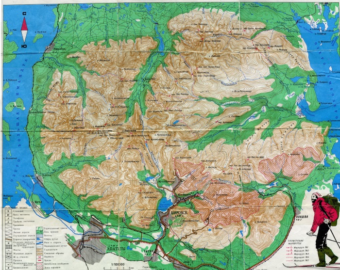 Хибины. Где находятся горы на карте России, структура, высота, полезные ископаемые