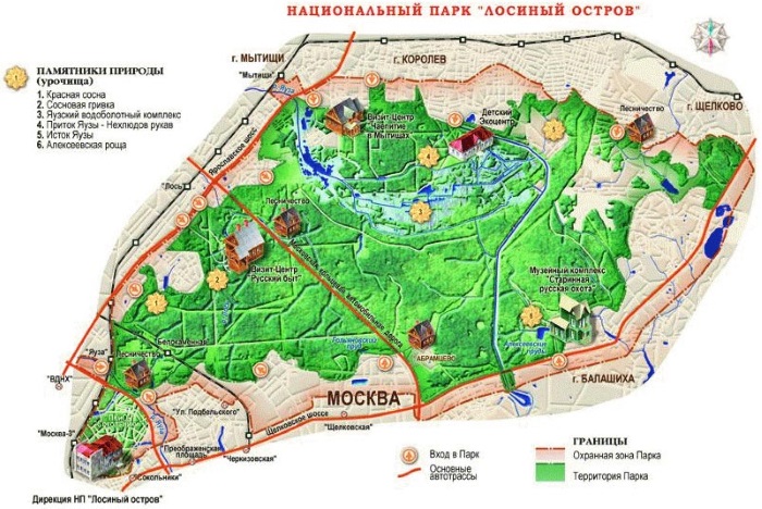 Национальный парк Лосиный остров. Фото, где находится, границы охранной зоны