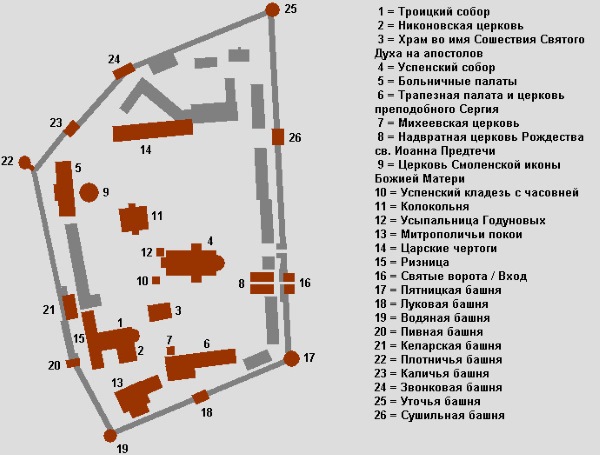 Свято-Троицкая Сергиева Лавра. Где находится, фото, история, как добраться