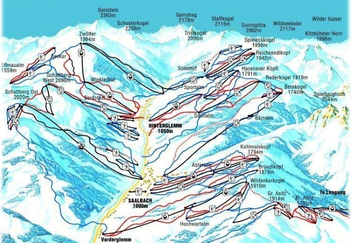Горнолыжные курорты Австрии. Рейтинг лучших, схемы трасс, фото, цены