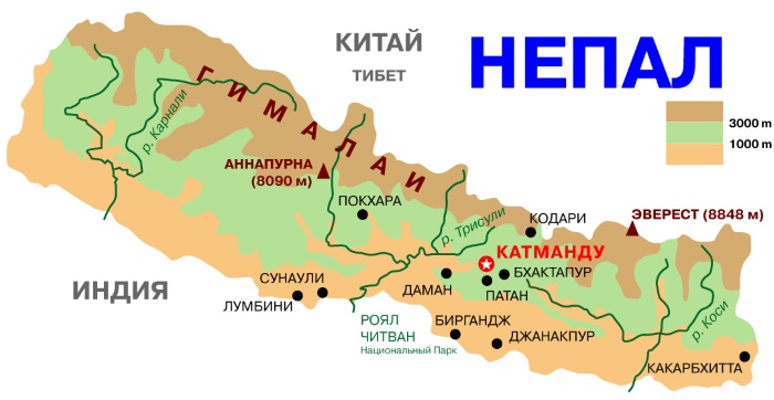 Гималаи горы. Где находятся на карте мира, страна, фото, высота, возраст, характеристики