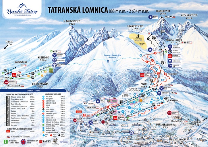 Горнолыжные курорты Словакии с термальными источниками. Трассы, гостиницы, цены