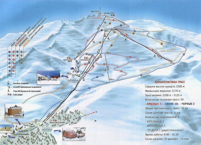 Горнолыжные курорты Турции. Список лучших на карте, цены, отзывы