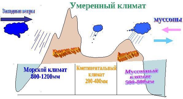 Аппалачи горы (Appalachian) на карте мира. Высота, возраст, складчатость, вершина