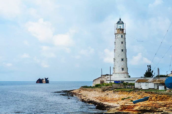 Пляж Оленевка, Крым. Фото, карта, мыс Тарханкут