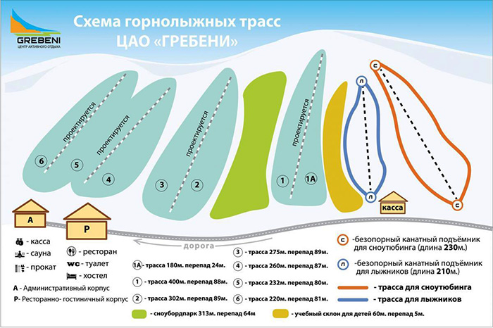 Гребени (Grebeni) горнолыжный курорт, Оренбург. Отзывы, цены, как добраться