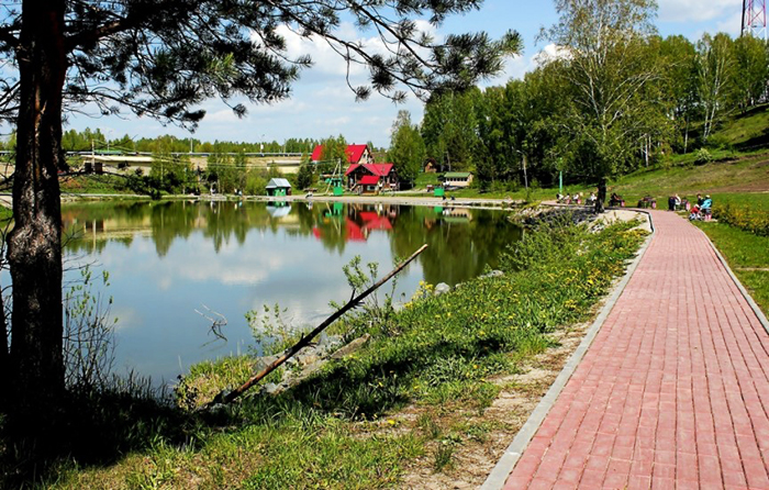 Парк Кольцово, Новосибирск. Фото, цена беседки, горнолыжка