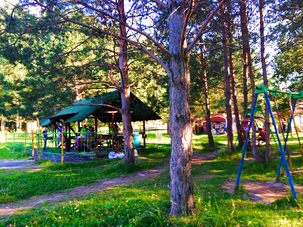 Парк Кольцово, Новосибирск. Фото, цена беседки, горнолыжка