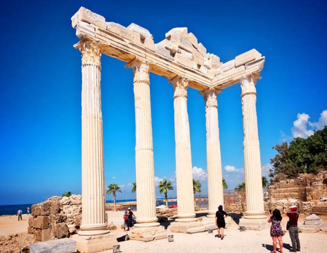 Храм Аполлона в Сиде, Турция. Фото, история