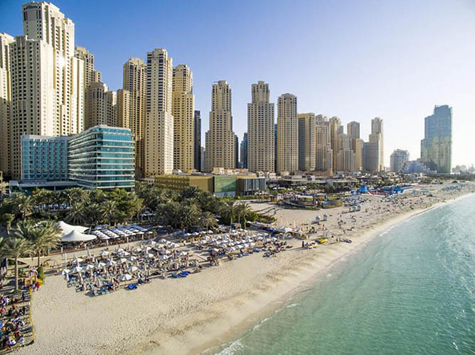 Пляж Джумейра в Дубае (Jumeirah Beach). Фото