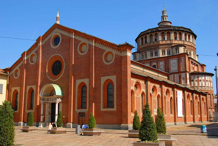 Церковь Санта Мария Делле Грацие в Милане, Италия