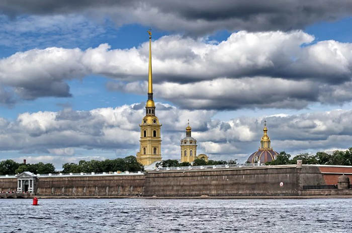 Бастионы (казематы) Петропавловской крепости. Названия, схема