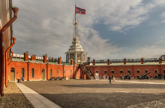 Бастионы (казематы) Петропавловской крепости. Названия, схема