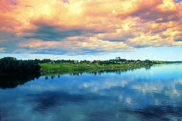 Днепр река на карте Беларуси, Украины от истока до устья. Ширина