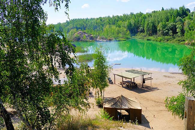 Голубые озера, Кондуки, Тульская область. Фото, где на карте