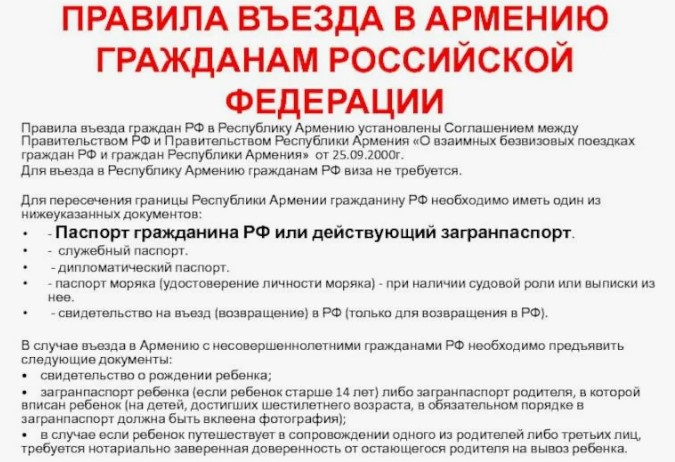 Нужен ли загранпаспорт в Армению для россиян в 2024 году