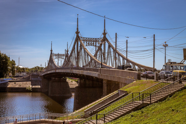 Староволжский мост, Тверь. Фото, история